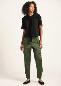 Fatigue Elian Satin Cargo Pant | Women's Pants by Derek Lam 10 Crosby