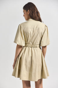 Safari Bennett Balloon Sleeve Belted Dress | Women's Dresses by Derek Lam 10 Crosby