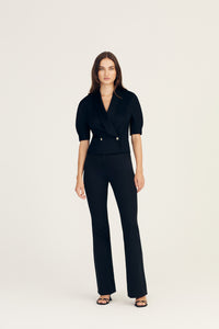 Black Philippe Short Sleeve Jacket | Women's Jacket by Derek Lam 10 Crosby