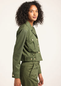 Fatigue Celinora Cotton Drill Cropped Jacket | Women's Jackets by Derek Lam 10 Crosby