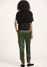 Fatigue Elian Satin Cargo Pant | Women's Pants by Derek Lam 10 Crosby