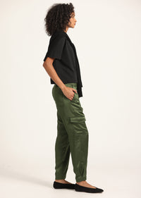 Fatigue Elian Satin Cargo Pant | Women's Pants by Derek Lam 10 Crosby