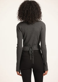 Grey Combo Maren Pre-Styled Cardigan | Women's Top by Derek Lam 10 Crosby