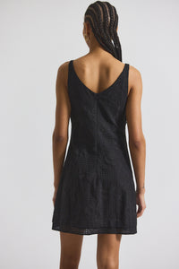 Black Saige Garden Tile Eyelet Mini Dress | Women's Dresses by Derek Lam 10 Crosby