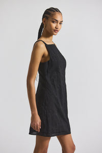 Black Saige Garden Tile Eyelet Mini Dress | Women's Dresses by Derek Lam 10 Crosby