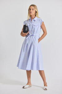 Blue Multi Kayla Dress | Women's Dresses by Derek Lam 10 Crosby