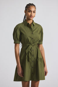 Hunter Luma A-Line Shirt Dress | Women's Dresses by Derek Lam 10 Crosby