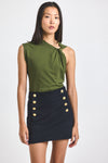 Midnight Reyna Mini Skirt | Women's Skirts by Derek Lam 10 Crosby