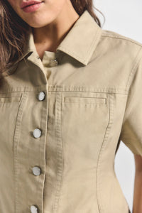 Safari Valeria Short Sleeve Jacket | Women's Jackets by Derek Lam 10 Crosby